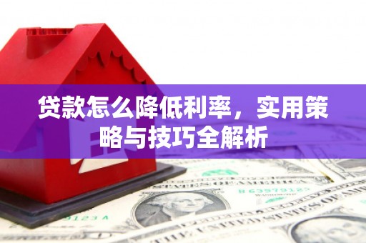 荔湾贷款怎么降低利率，实用策略与技巧全解析
