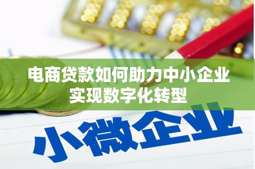 荔湾电商贷款如何助力中小企业实现数字化转型