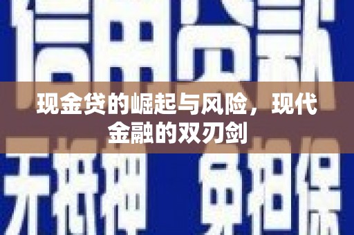 荔湾现金贷的崛起与风险，现代金融的双刃剑