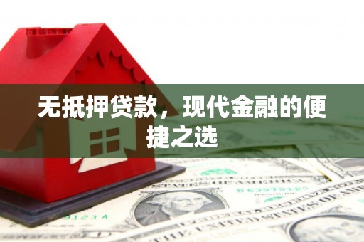 荔湾无抵押贷款，现代金融的便捷之选