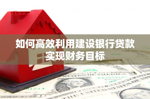 荔湾如何高效利用建设银行贷款实现财务目标