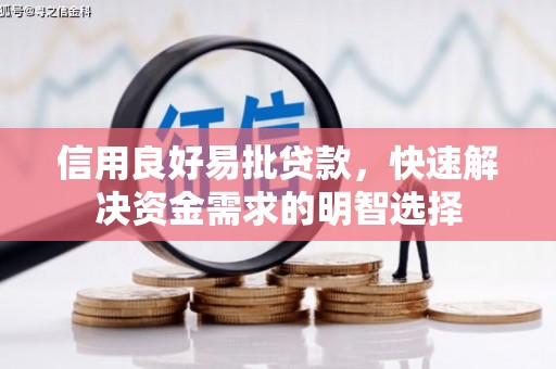 荔湾信用良好易批贷款，快速解决资金需求的明智选择