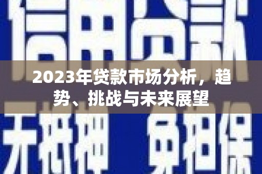 荔湾2023年贷款市场分析，趋势、挑战与未来展望