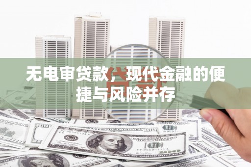 荔湾无电审贷款，现代金融的便捷与风险并存