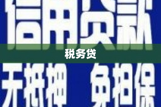 荔湾税务贷