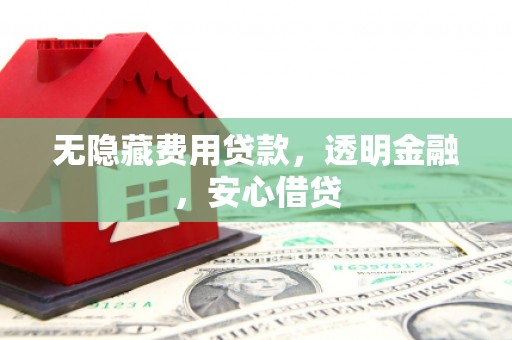 荔湾无隐藏费用贷款，透明金融，安心借贷