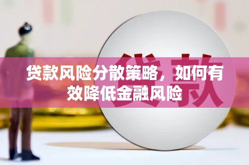 荔湾贷款风险分散策略，如何有效降低金融风险
