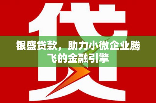 荔湾银盛贷款，助力小微企业腾飞的金融引擎