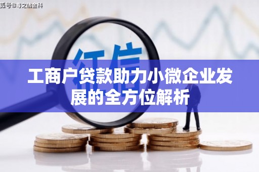 荔湾工商户贷款助力小微企业发展的全方位解析