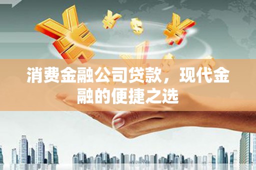 荔湾消费金融公司贷款，现代金融的便捷之选