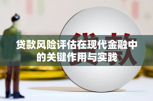 荔湾贷款风险评估在现代金融中的关键作用与实践