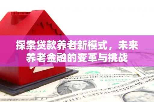 荔湾探索贷款养老新模式，未来养老金融的变革与挑战