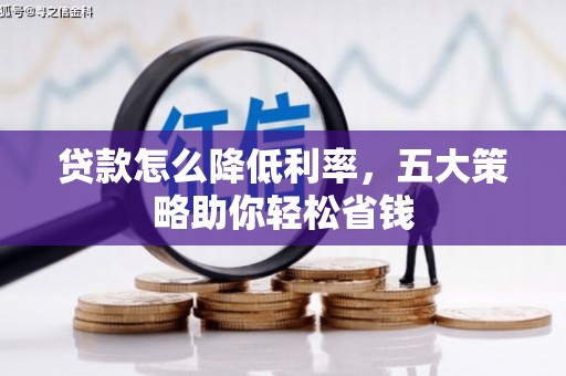 荔湾贷款怎么降低利率，五大策略助你轻松省钱