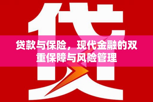 荔湾贷款与保险，现代金融的双重保障与风险管理
