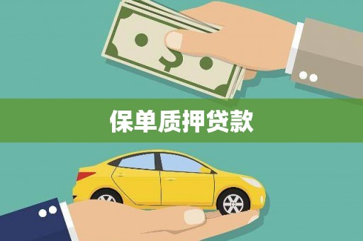荔湾保单质押贷款
