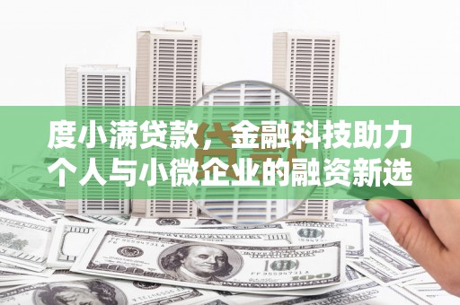 荔湾度小满贷款，金融科技助力个人与小微企业的融资新选择