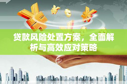 荔湾贷款风险处置方案，全面解析与高效应对策略