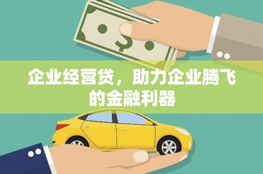 荔湾企业经营贷，助力企业腾飞的金融利器