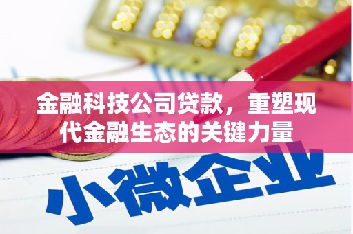 荔湾金融科技公司贷款，重塑现代金融生态的关键力量