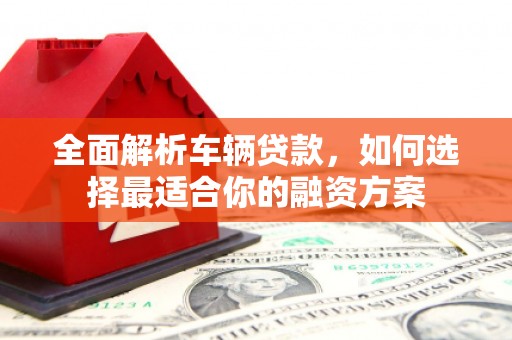 荔湾全面解析车辆贷款，如何选择最适合你的融资方案