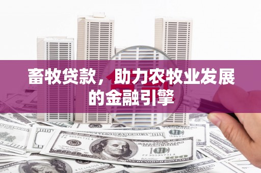 荔湾畜牧贷款，助力农牧业发展的金融引擎