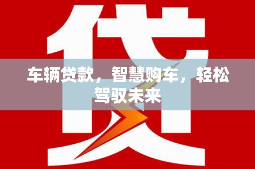 荔湾车辆贷款，智慧购车，轻松驾驭未来