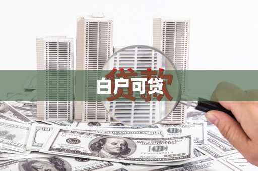 荔湾白户可贷