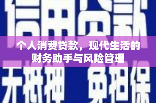 荔湾个人消费贷款，现代生活的财务助手与风险管理