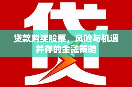 荔湾贷款购买股票，风险与机遇并存的金融策略