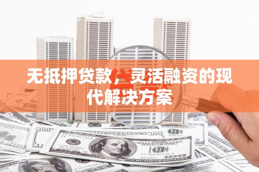 荔湾无抵押贷款，灵活融资的现代解决方案